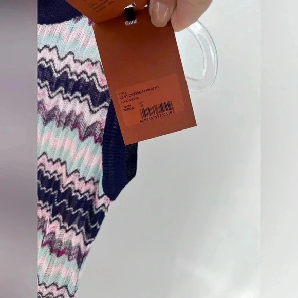 NWT Zig Zag Multicolor Maxi Dress Size IT 36 - Picture 4 of 13